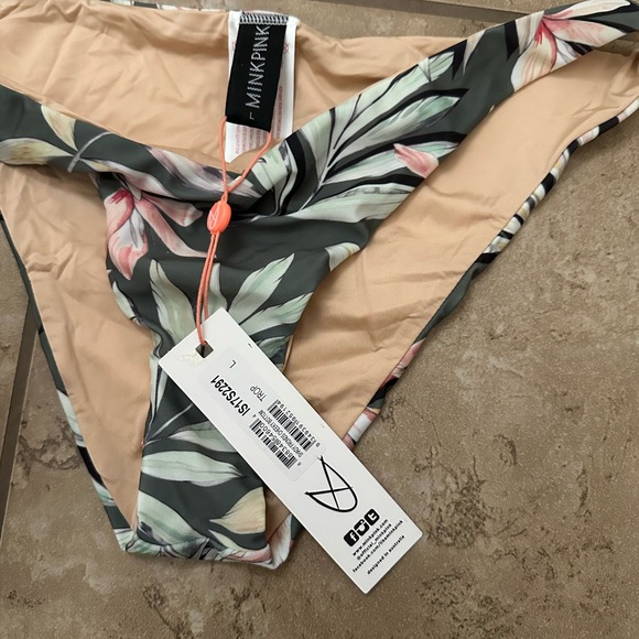 NWT FLORAL PRINT BIKINI BOTTOMS - Picture 2 of 2